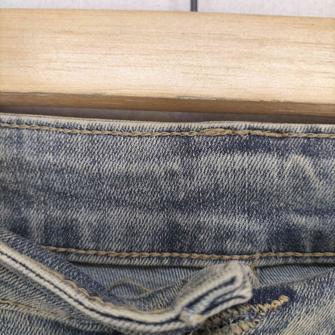 フリンジデザインフレアデニムパンツ Y2K レディース S