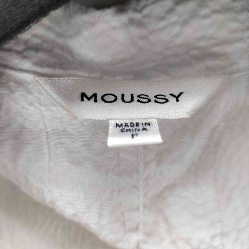 マウジー moussy 25SS SHIRRING RIBBON シャツ レディース FREE