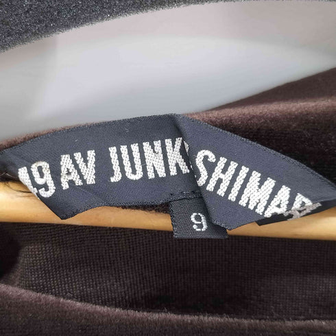 フォーティーナインアヴェニュージュンコシマダ 49AV.Junko Shimada ベロアギャザーワンピース レディース