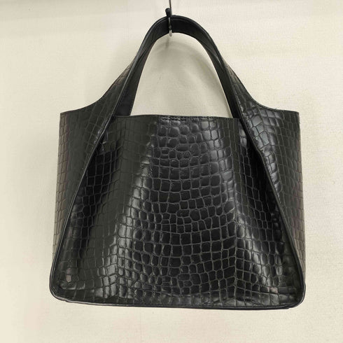 ステラマッカートニー STELLA McCARTNEY クロコ ラインストーン サークルロゴ 2WAY トートバッグ レディース