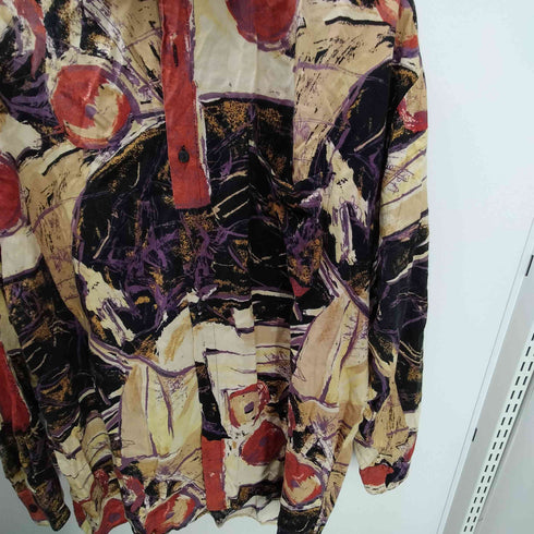 RINGO SPORT 総柄 レーヨン L/S シャツ メンズ import:XL