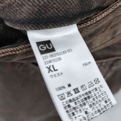 ジーユー GU バレルレッグジーンズ レディース XL