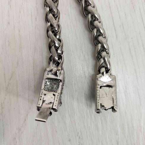 豹 双頭 シルバー ブレスレット メンズ