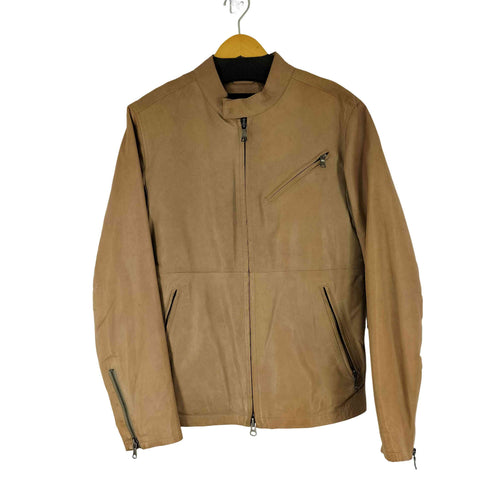 バナナリパブリック BANANA REPUBLIC ラムレザー シングル ライダースジャケット メンズ JPN:M