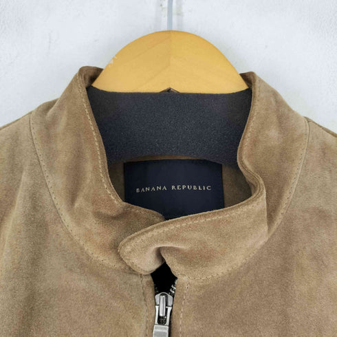 バナナリパブリック BANANA REPUBLIC スエードレザー シングルライダースジャケット メンズ JPN:L