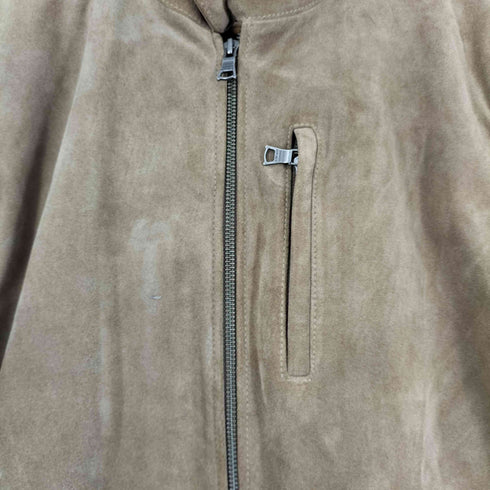 バナナリパブリック BANANA REPUBLIC スエードレザー シングルライダースジャケット メンズ JPN:L