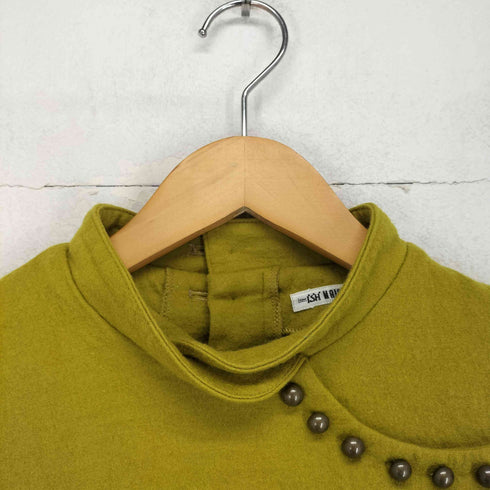 ISH MAISON ストーンデザインモックネックトップス Y2K レディース