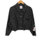 ザラ ZARA Leather Trucker Jacket レザー トラッカー ジャケット レディース import:L