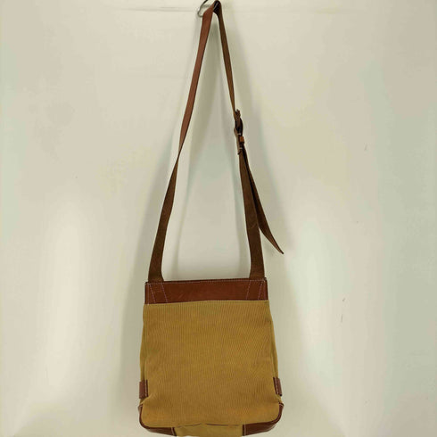 ゲンテン genten レザーキャンバスショルダーバッグ メンズ ONE SIZE