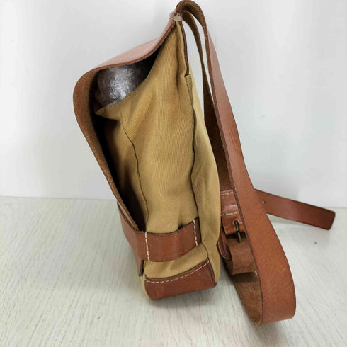 ゲンテン genten レザーキャンバスショルダーバッグ メンズ ONE SIZE