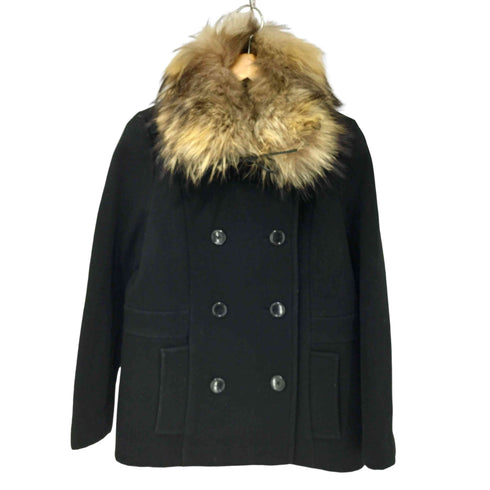 ビューティーアンドユースユナイテッドアローズ BEAUTY & YOUTH UNITED ARROWS タヌキファー付き ウール混 ピーコート レディース JPN:M