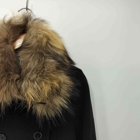 ビューティーアンドユースユナイテッドアローズ BEAUTY & YOUTH UNITED ARROWS タヌキファー付き ウール混 ピーコート レディース JPN:M