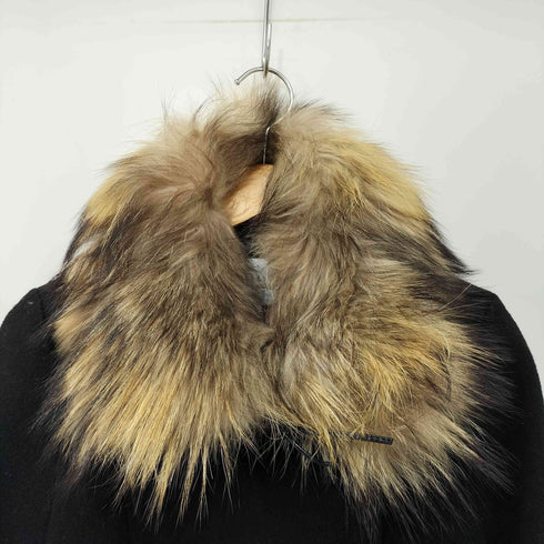 ビューティーアンドユースユナイテッドアローズ BEAUTY & YOUTH UNITED ARROWS タヌキファー付き ウール混 ピーコート レディース JPN:M