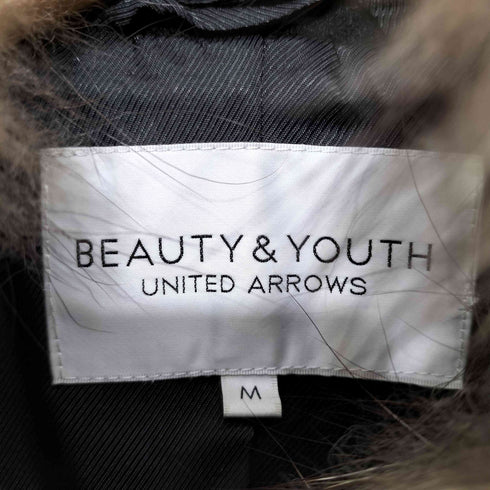 ビューティーアンドユースユナイテッドアローズ BEAUTY & YOUTH UNITED ARROWS タヌキファー付き ウール混 ピーコート レディース JPN:M