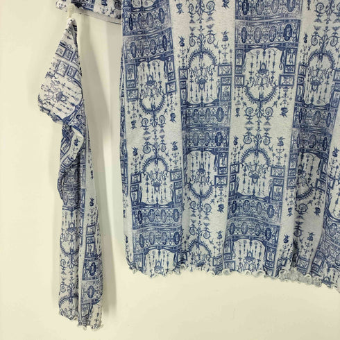 サハラ sahara 22SS 2way Wall Design Tops 総柄 シアー セカンドスキン レディース FREE