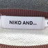 ニコアンド niko and... フードプリントラグランスウェットトップス レディース JPN:L