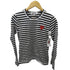 プレイコムデギャルソン PLAY COMME des GARCONS AD2022 ハート ワンポイント ロゴ ワッペン ボーダー カットソー レディース JPN:M