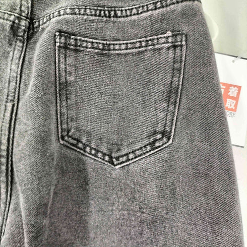 デイジー DAZY ダメージ加工 ワイドデニムパンツ レディース JPN:M
