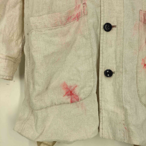 ブルーブルー BLUE BLUE オーバーダイ リネン ショップコート メンズ JPN:1