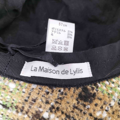 ラメゾンドリリス La Maison de Lyllis ツイードハット レディース 57cm