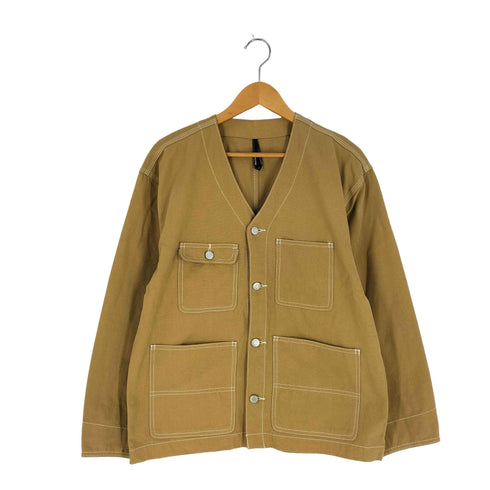 ハルハム HALHAM カバーオール ダック ノーカラーワーク カバーオール レディース JPN:M
