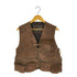 ピッグレザー フィッシングベスト メンズ import:M