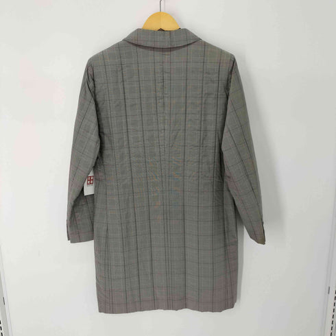 SEIGIRO SILK100 シルク100 グレンチェック 中綿ロングジャケット レディース