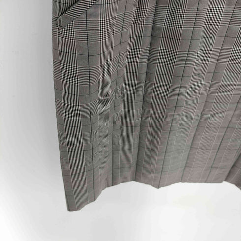 SEIGIRO SILK100 シルク100 グレンチェック 中綿ロングジャケット レディース