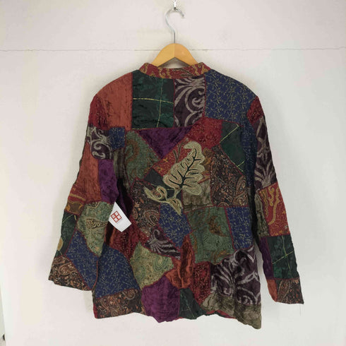 indigo moon パッチワーク ゴブランジャケット レディース 1XL