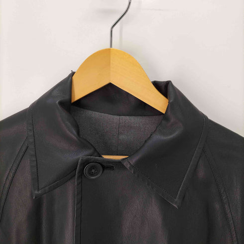 ナノユニバース NANO universe フェイクレザー リバーシブルステンカラーコート メンズ JPN:S