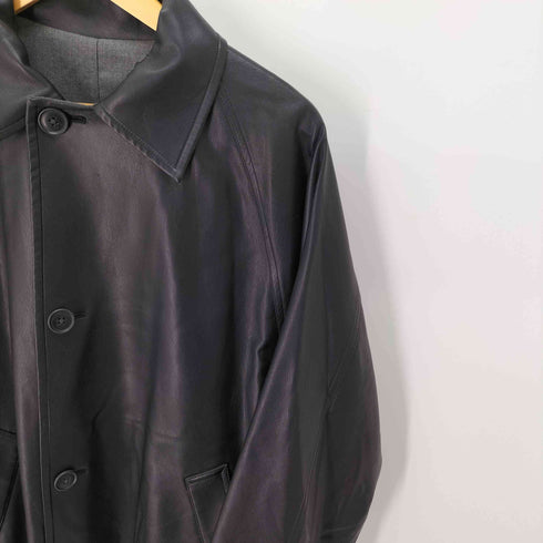 ナノユニバース NANO universe フェイクレザー リバーシブルステンカラーコート メンズ JPN:S