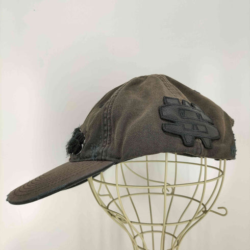 ゼロスリートゥーシー 032C DISTRESSED LOGO CAP メンズ os