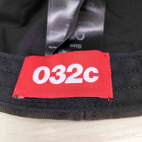 ゼロスリートゥーシー 032C DISTRESSED LOGO CAP メンズ os