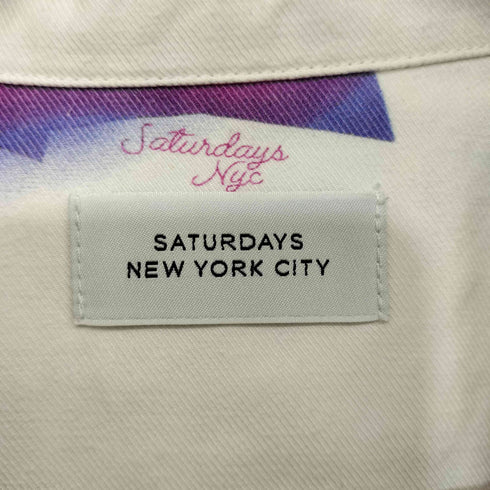 サタデーズニューヨークシティ Saturdays NYC マルチカラー オープンカラー ショートスリーブアロハシャツ メンズ JPN:L