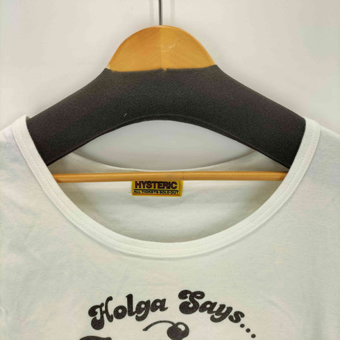 ヒステリックグラマー HYSTERIC GLAMOUR プリントクルーネックTシャツ レディース