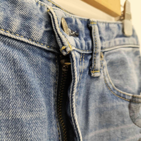 ヒステリックグラマー HYSTERIC GLAMOUR SNAKE LOOP デニムフレアパンツ レディース 26