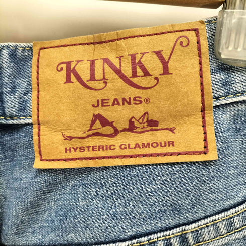 ヒステリックグラマー HYSTERIC GLAMOUR SNAKE LOOP デニムフレアパンツ レディース 26