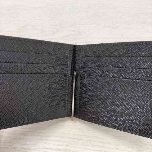 サンローランパリ SAINT LAURENT PARIS キャビアスキン マネークリップ メンズ