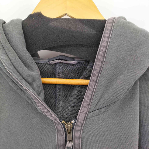 GENERAL CONFUSION バイオストーンブラストケミカルブリーチ オーバーダイ ダブルジップパーカー メンズ