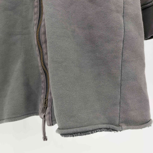 GENERAL CONFUSION バイオストーンブラストケミカルブリーチ オーバーダイ ダブルジップパーカー メンズ