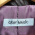 GRAY MAGIC cow leather カウレザーショートダブルチェスターコート レディース M