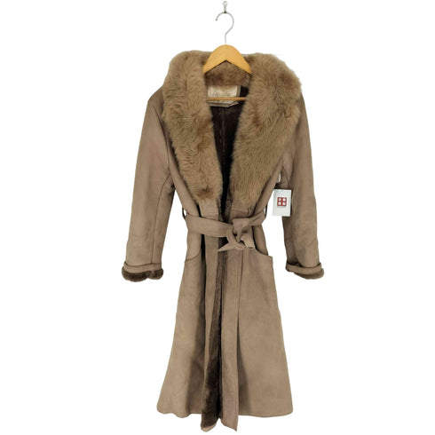 Deluxe Fur by onward real leather スエードコート レディース M