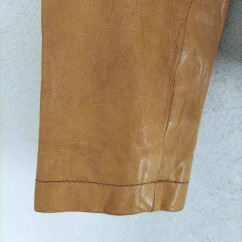 バナナリパブリック BANANA REPUBLIC ラムレザーシングルライダースジャケット レディース XS