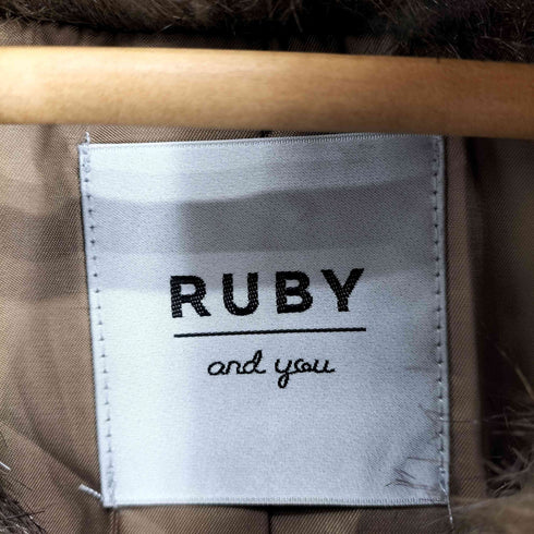 RUBY フェイクファーコート レディース