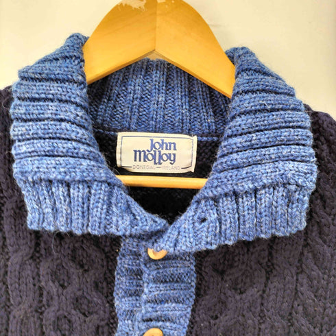 ジョンモロイ John Molloy タートルネック カーディガン バイカラー メンズ