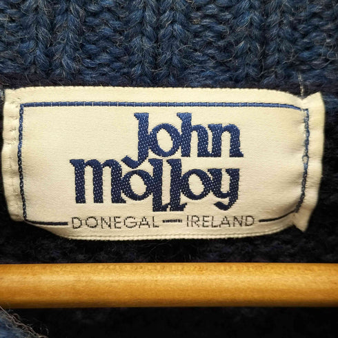 ジョンモロイ John Molloy タートルネック カーディガン バイカラー メンズ