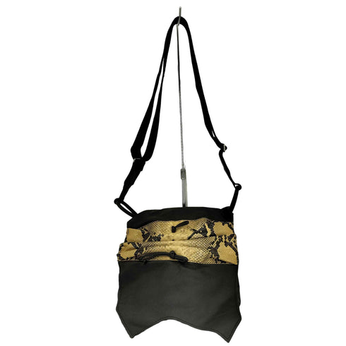 モルガンオム MORGAN HOMME パイソン切替 レザーショルダーバッグ Y2K メンズ