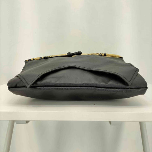 モルガンオム MORGAN HOMME パイソン切替 レザーショルダーバッグ Y2K メンズ