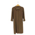 at-ease cashmere カシミヤ65% 比翼ステンカラーコート レディース M