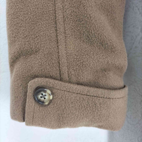 at-ease cashmere カシミヤ65% 比翼ステンカラーコート レディース M